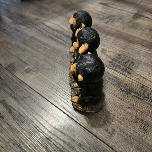 Monkey figure Hear, see, speak no evil good condition FF - Picture 7 of 8